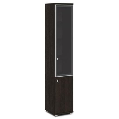 Шкаф со стеклом в алюм. профиле V-505л/п 412x440x2195