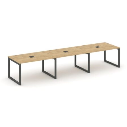 Стайл Проджект Стол переговорный SN-5O.SPRG-023 Тиквуд Светлый/Металл Антрацит 4410*980*750