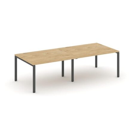Стайл Проджект Стол переговорный SN-6P.SPRG-043.3 Тиквуд Светлый/Металл Антрацит 2760*1180*750