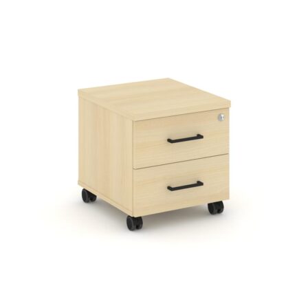 Стайл Проджект Тумба мобильная SN.TM-001 Акация Лорка/Черный Ручки 416*460*437