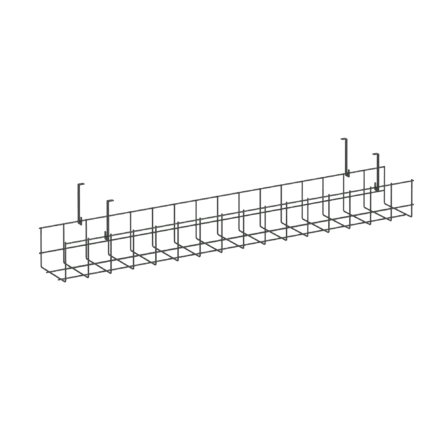 Кабель-канал сетчатый узкий KK-S-80U Металл Антрацит 805*131*154