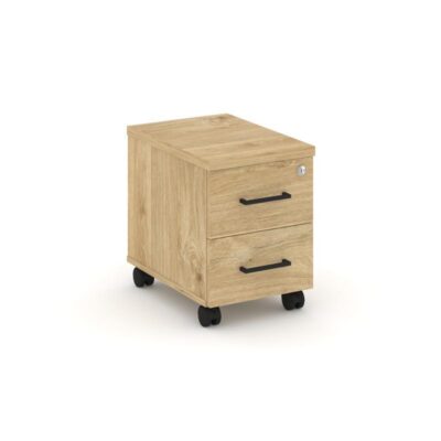 Стайл Проджект Тумба мобильная з/с ЛХДФ SN.TM-003 Тиквуд Светлый/Черный Ручки 320*460*437