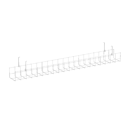 Кабель-канал сетчатый узкий KK-S-100U Металл Белый 1005*131*154