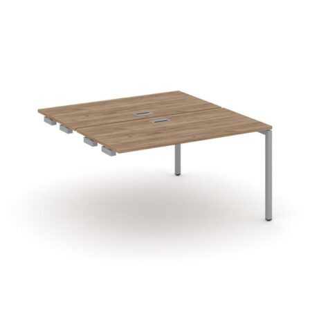 Стайл Проджект Стол-приставка к опор. элем. SN-4P.DPRS-001 Дуб Табак/Металл Серый 980*1232*750